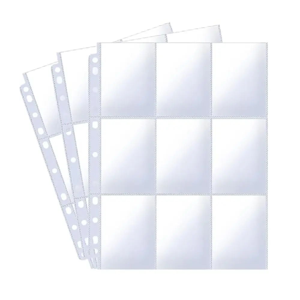 A4 Photocard Binder Sheets Transparent PP Acid Free Photo Album Refill Pages Photocard Holder Card Stamp Die