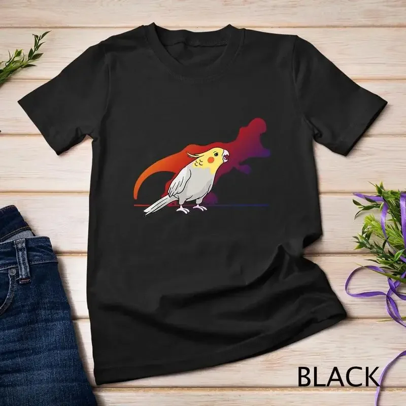 Cockatiel Cockatoo Lutino Parrot Quarrion Dinosaur Dino Gift Unisex T shirt