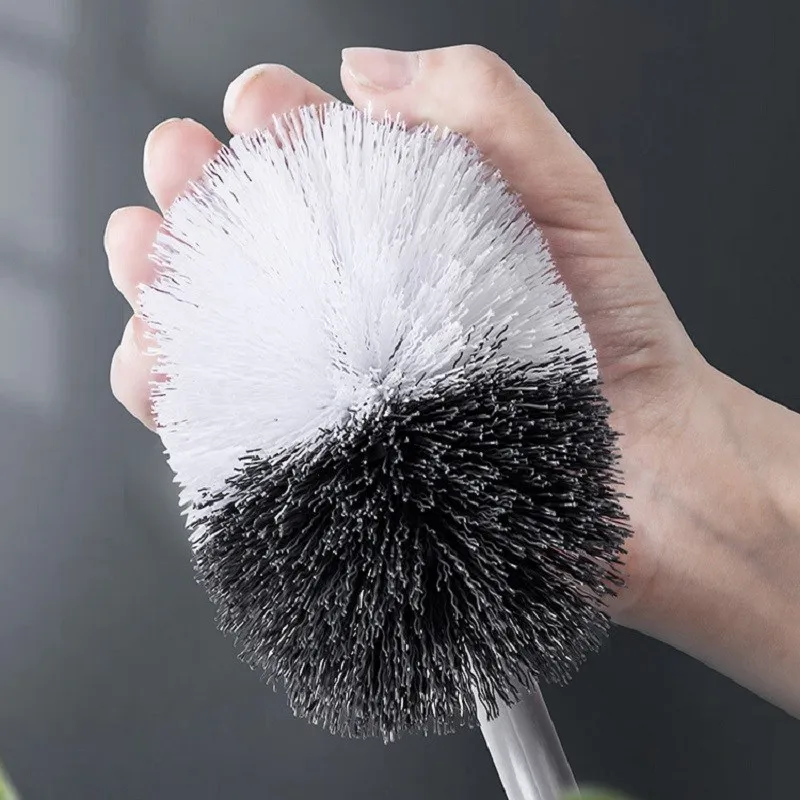 Toilet Brush Bathroom Wall hanging S-type Toilet Curve Brush Bent Head Corner Gap Brush Soft Hair Household Cleaning Tools