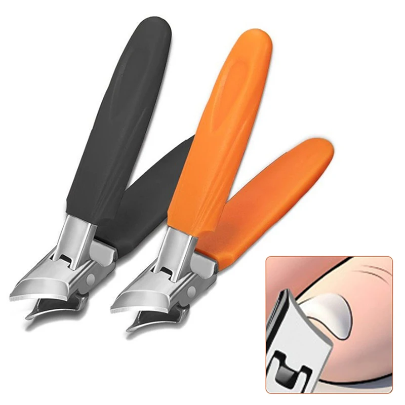 Anti-splash Nail Clippers Large Size ABS Stainless Steel Toenail Cutter Diagonal Pliers Manicure Tools Household Nails Art Tool