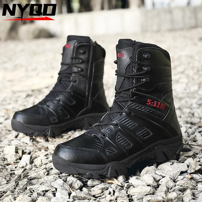 Motorcycle Riding Boots Waterproof and Breathable Outdoor Mountaineering Hiking Anti-fall Protective Racing Shoes