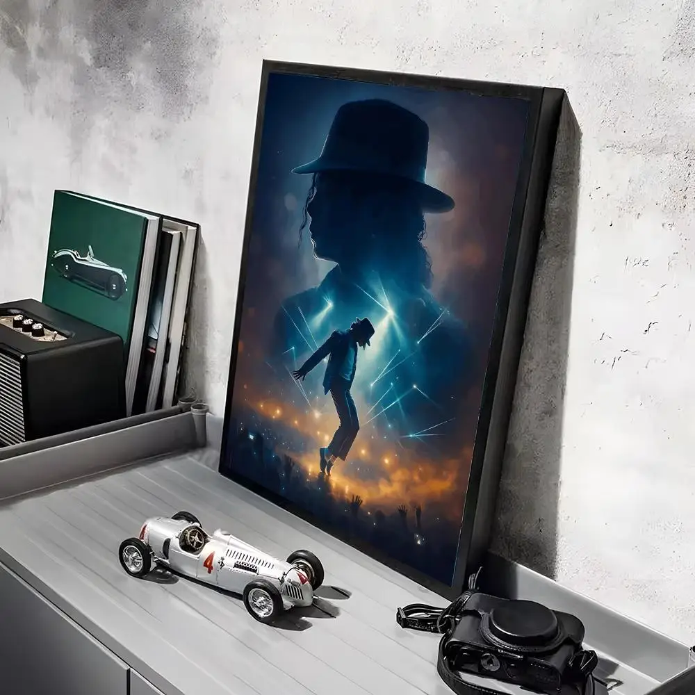 M-Michael J-Jackson Singer Poster-Aufkleber, Gemälde, Wandbild, HD-Wandaufkleber für Schlafzimmer, Wohnzimmer, Zuhause, selbstklebend, Dekor, Geschenk – Detail 13