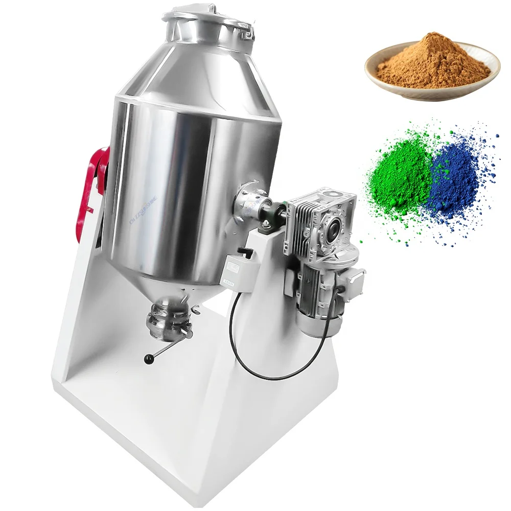

Long-selling double cone food-grade pellet drum mixer / small rotary drum powder mixer