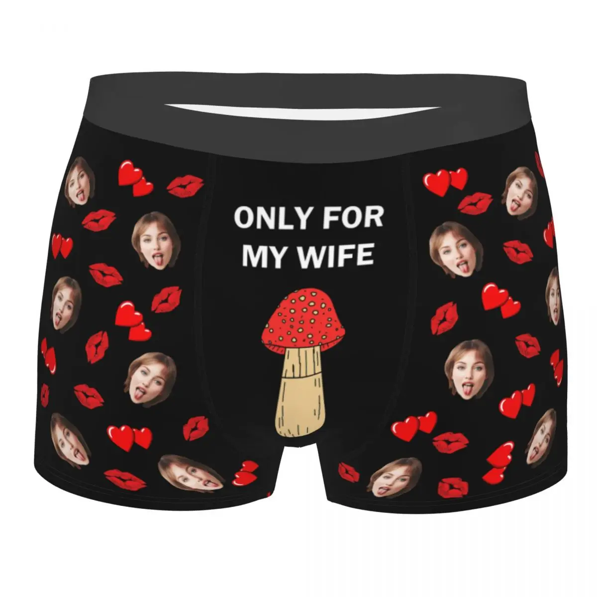 

Personalized Custom Boxers Briefs Men's Breathable Custom Face Photo Underwear Valentine's Day Anniversary Gift For Husband