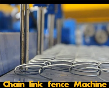 Single Wire Chain Link Fence Making Machine New Condition Construction Industries Featuring Motor Bearing Gear PLC