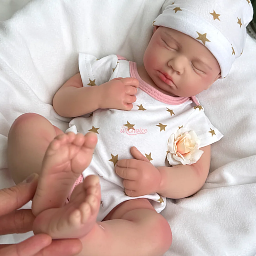 Peluche 20 "realistiche bambole rinate in silicone dipinto a mano morbido bambino Loulou Muñeca per le vacanze regalo collezionisti bambola appassionato