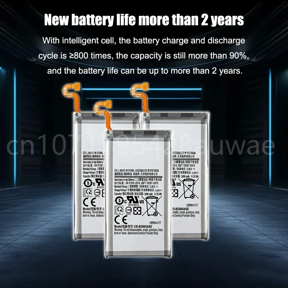 EB-BG960ABE Samsung Bateria de substituição original para Galaxy S9 G9600 SM-G960F SM-G960 G960F G960 Bateria de telefone 3000mAh