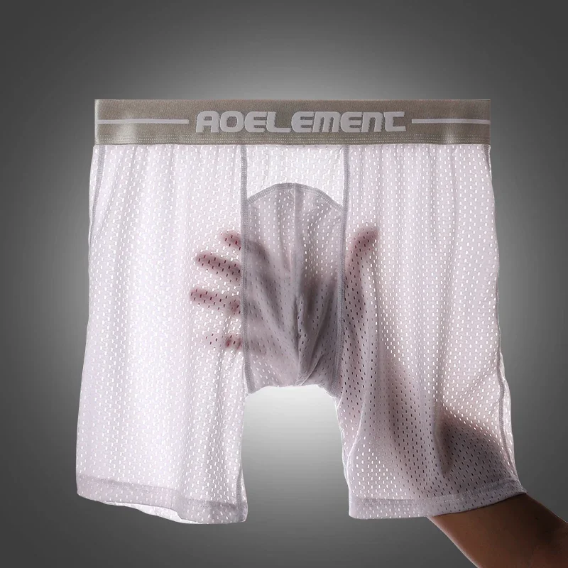 

Набор из 5 мужских спортивных трусов-боксеров с сетчатыми вставками, защита от натирания при беге, удлиненный крой на пятой точке, для фитнеса