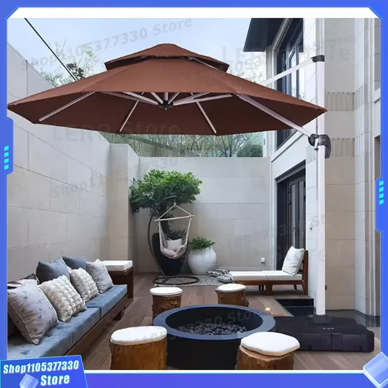 2.5*2.5m/3*/Dia Parasol Outdoor Big Garden Sun Aluminum Hotel Pool Windproof Patio Roman Cantilever Umbrella