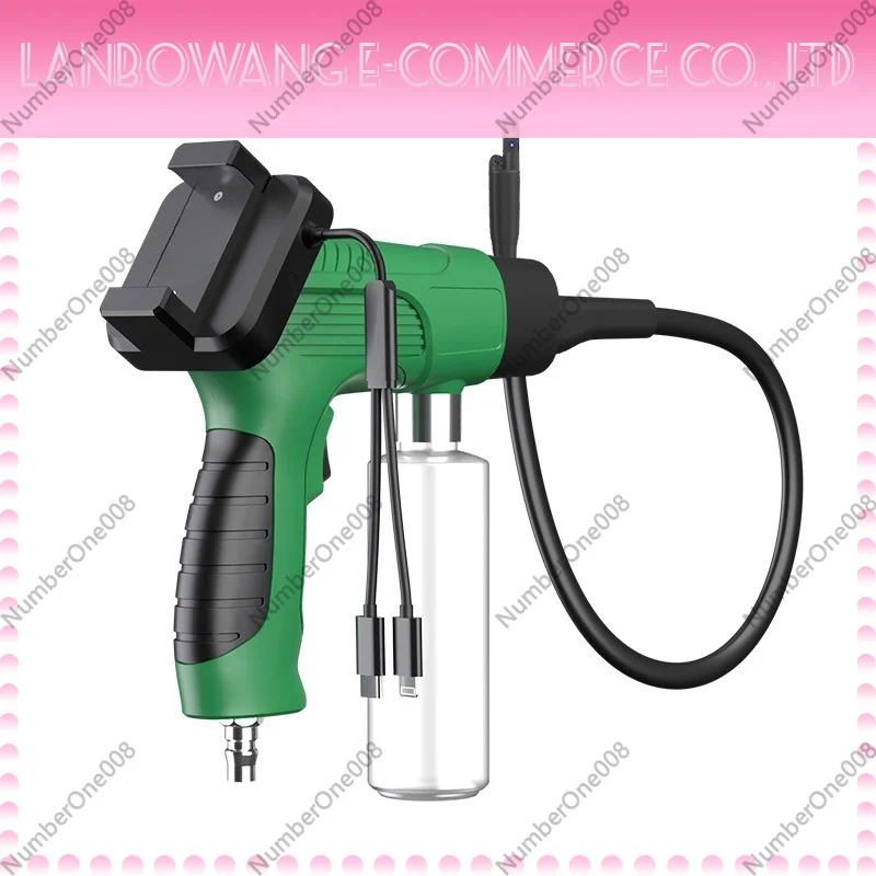 

Phone Compatible Car Air Conditioner Evaporator Cleaning Gun with Endoscope Deodorization Pipeline Cleaning Tool Kit