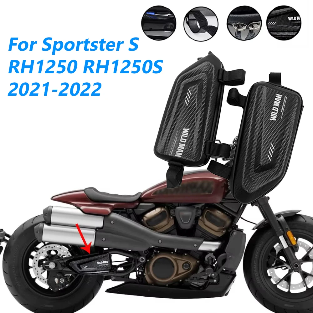 For Sportster S RH1250 RH1250S RH 1250 2021-2022 Chassis Truss Pouch Device Motorcycles Side Bag Waterproof Triangle Accessories