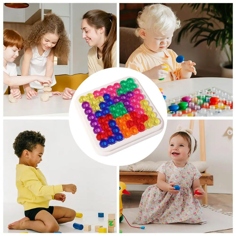 Plastics Blocks Sudoku Board Game Shape Analysis 40 Challenges Slide Puzzle Board Game Portable Geometric