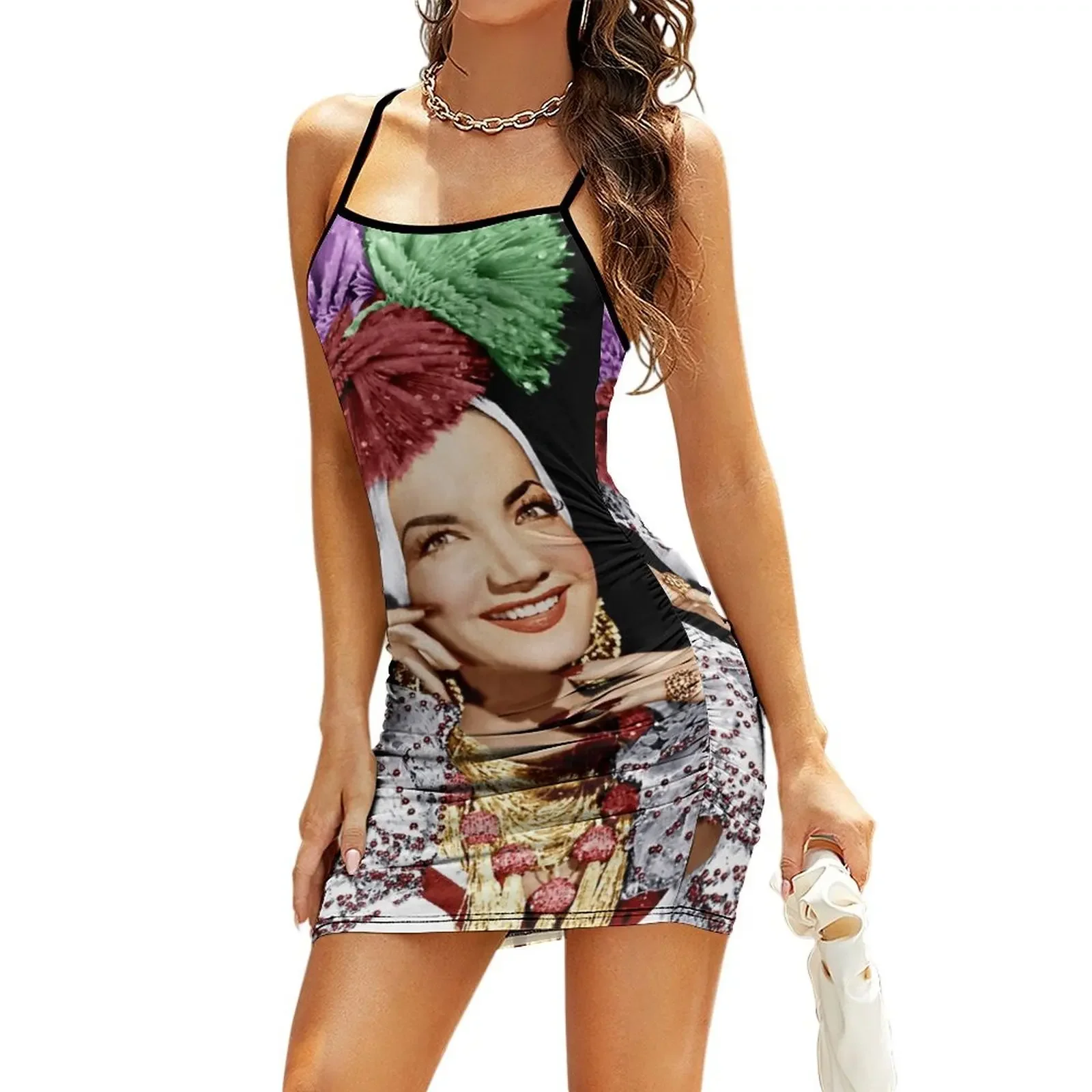 

Carmen Miranda Sling Dress summer woman dress 2026 Party dresses for women Female dress cocktail dresses