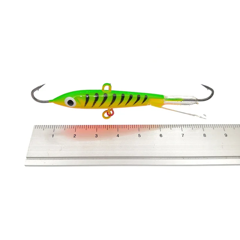 1PCS Winter Ice Fishing Lure Jigging Lead Fish Bait 18.5g 83mm Fishing Hook Ice Balancer Jigs ice jigging Winter Fishing Baits