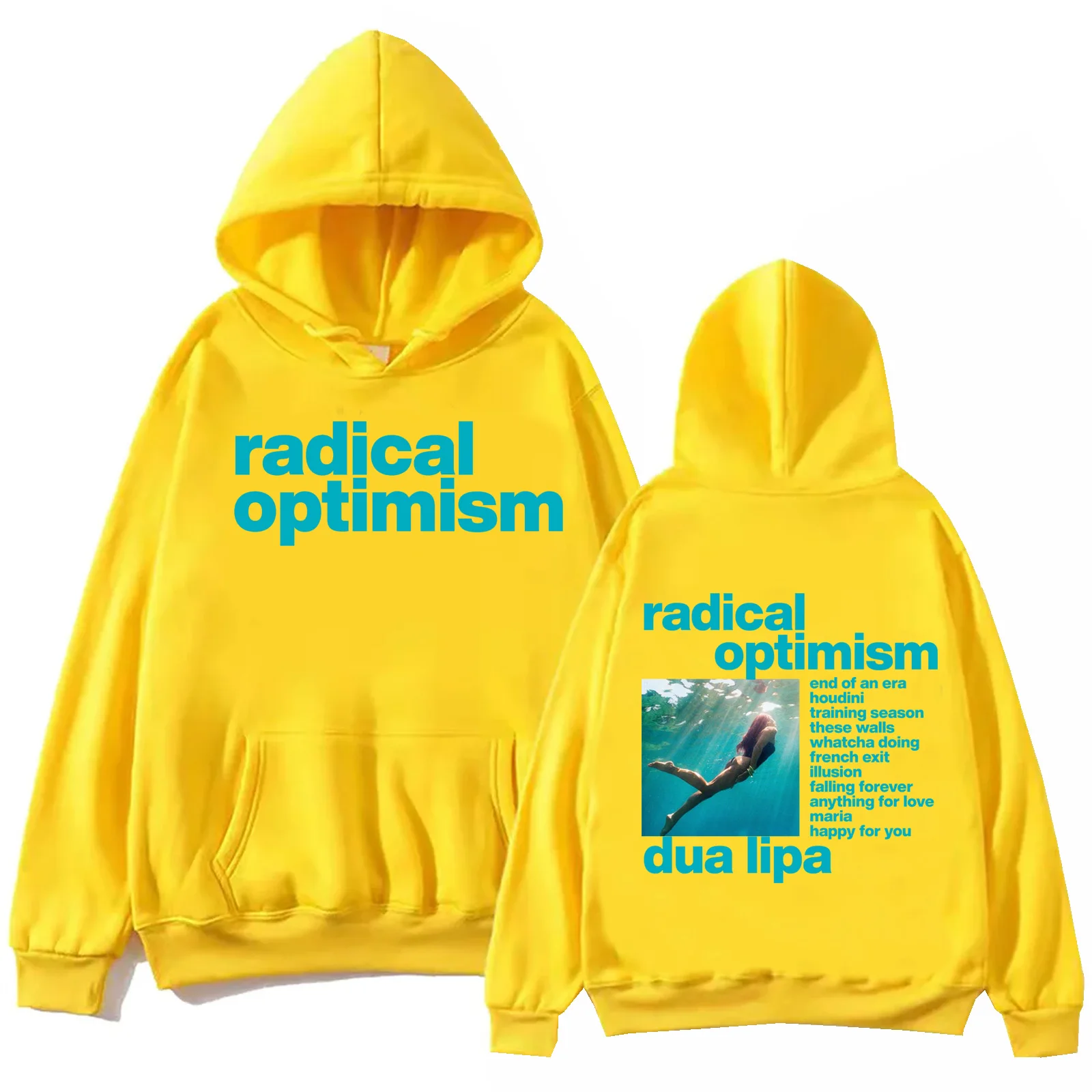 Dua-Lipa Radical Optimism 2024 Hoodie Harajuku Hip Hop Pullover Tops Man Woman Sweatshirt