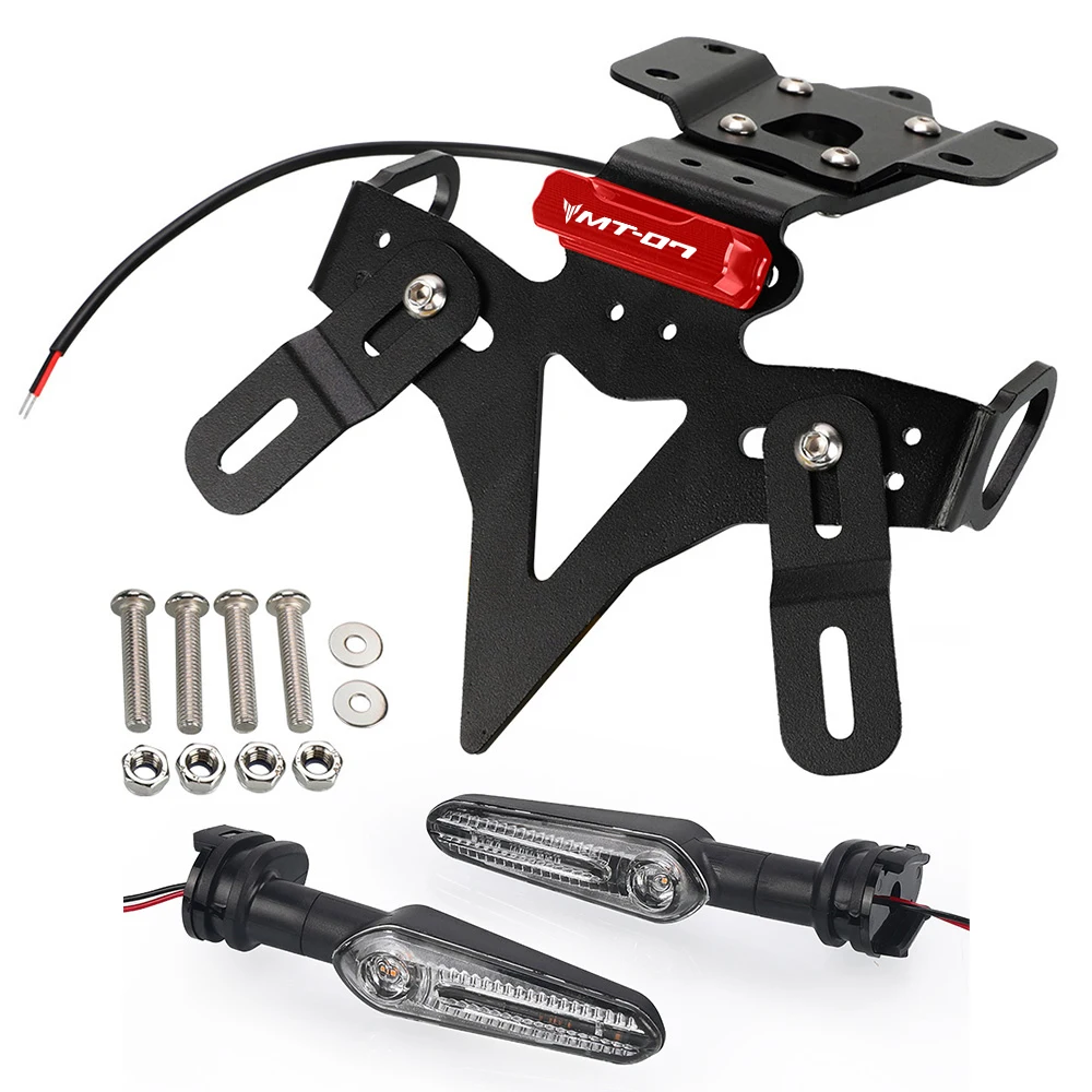 MT-07 Tail Tidy Fender Eliminator License Plate Holder For Yamaha MT07 2013 - 2015 2016 2017 2018 2019 2020 2021 2022 2023 2024