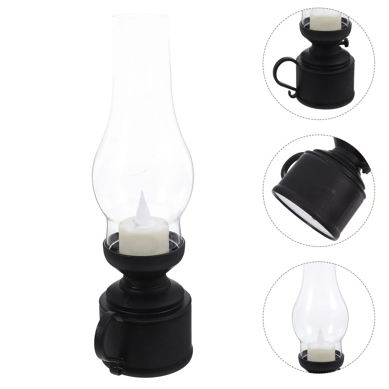 

Vintage LED Lamp Retro Style PP Material Flameless Light Decorative Home Lighting LED Lamp