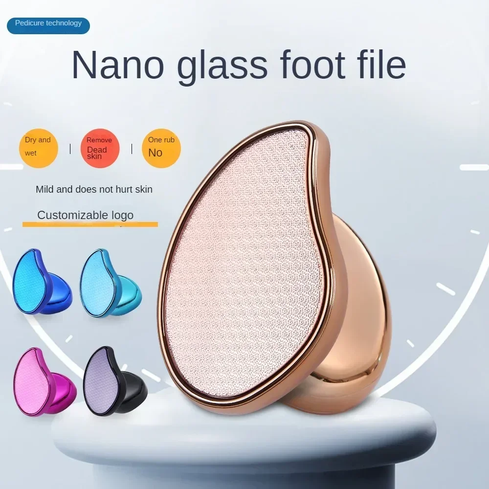 Nano Glass Foot Grinder Removing Dead Skin and Calluses Heel Grinding Stone Stainless Steel Double-sided Foot Board Foot Grinder