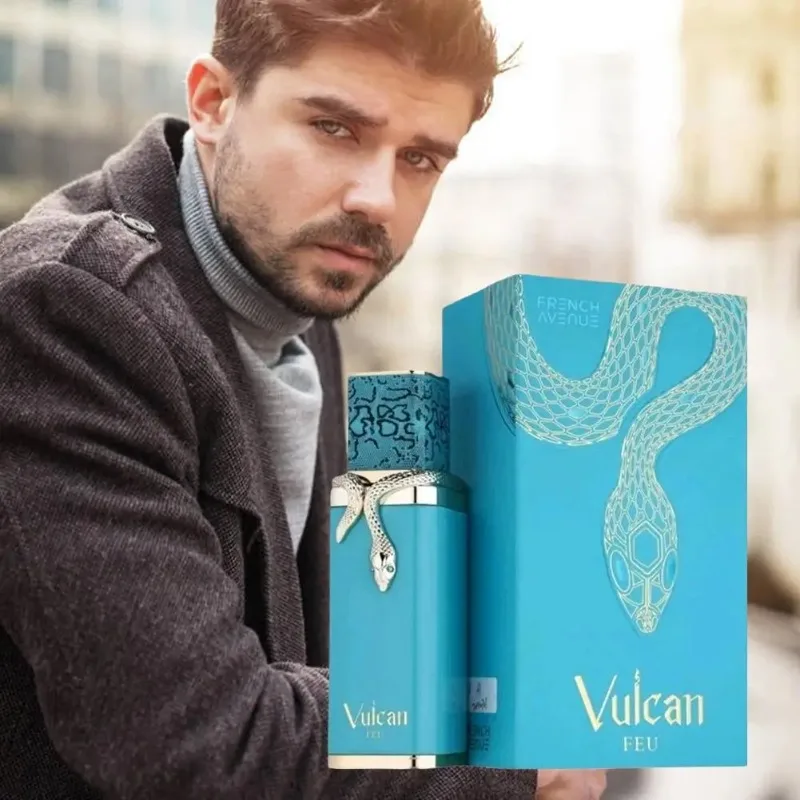 Fragancia Vulcan Feu, Perfume Árabe de Oriente Medio, Dubai, Unisex, Fragancia Duradera, Eau de Parfum para Hombre y Mujer, de Lujo - Image 4