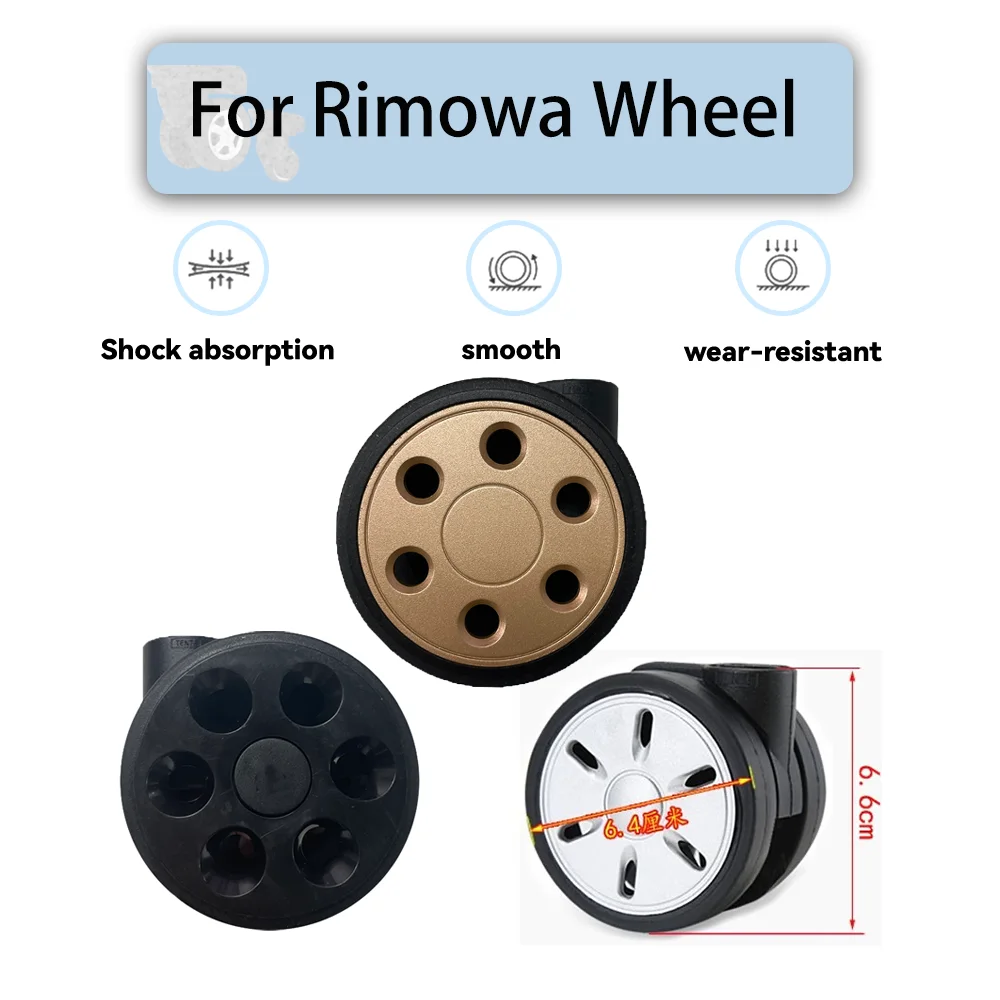 

Adapt For Rimowa Suitcase Replacement Wheel Luggage Pulley Wear-resistant Pull Rod Box Roller Maintenance Wheel Travel Wheel