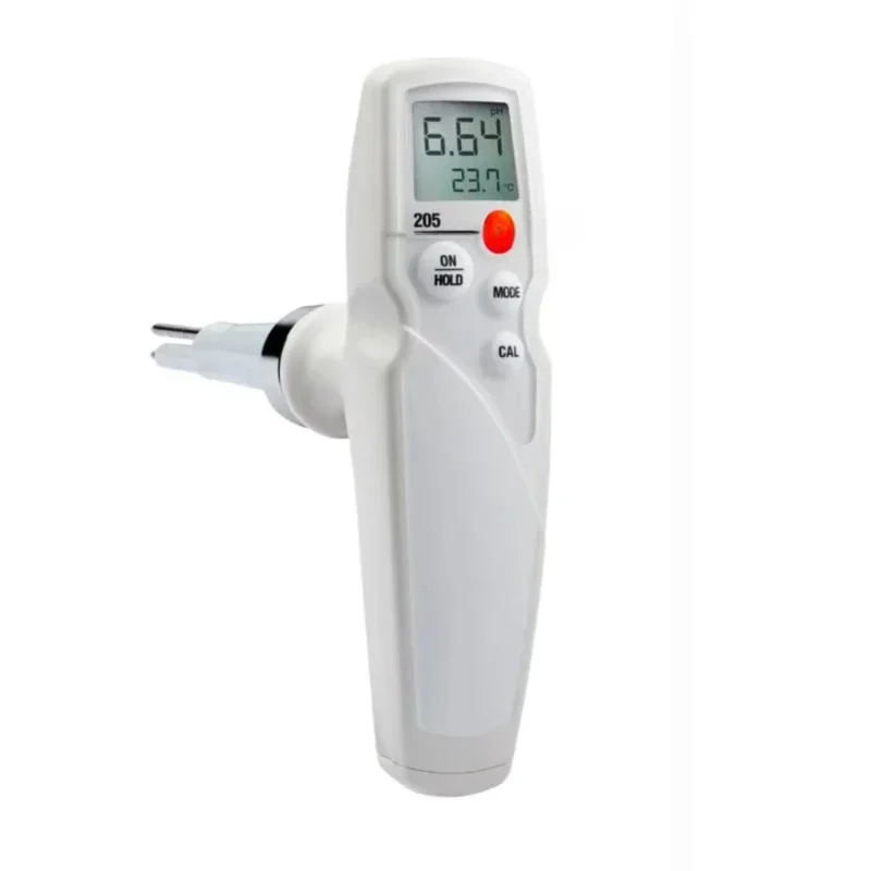 PH meter for semi-solid , 205  pH/temperature measuring instrument