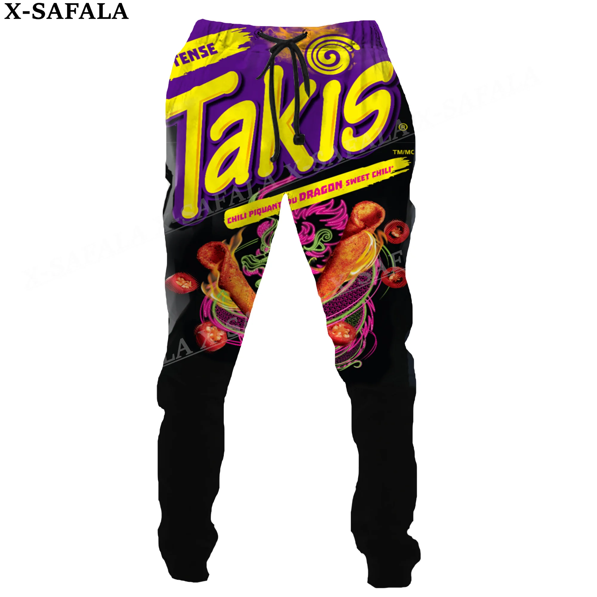 Novelty Funny Chips Takis Food  3D Print Trousers Men Women Sweatpants Drawstring Long Joggers Spring Autumn Sports Pants-4