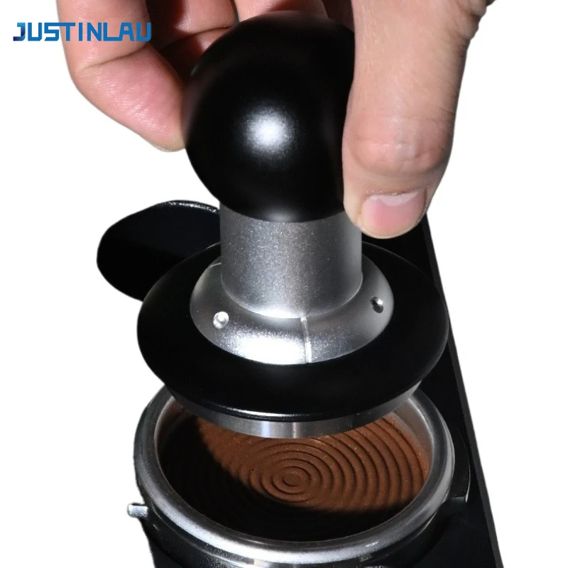 

JUSTINLAU 58MM Impact Coffee Tamper Leveling Constant Pressure Calibrated Spring Loaded Barista Tool Espresso Accessories