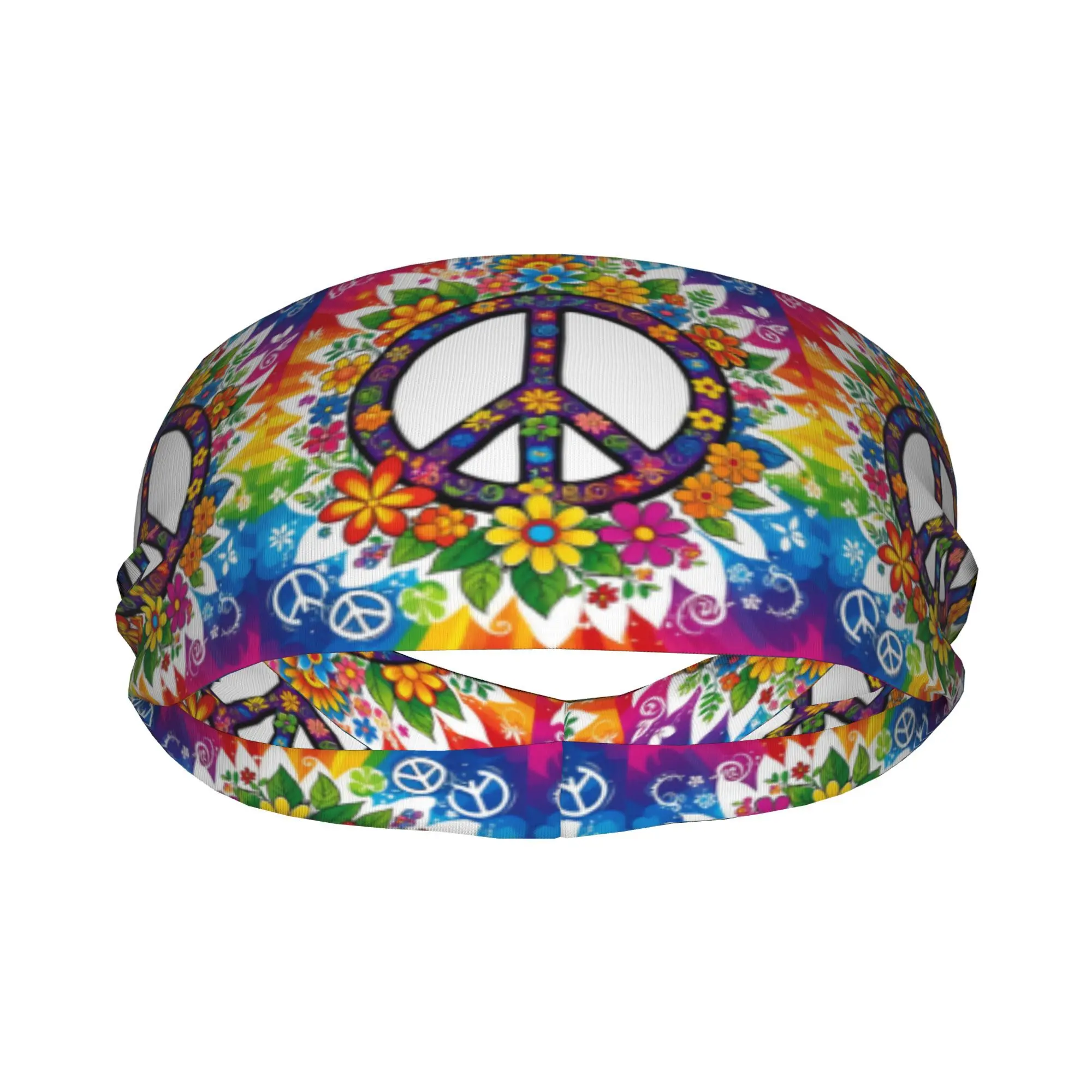 

Повязка на голову Love Peace Sports с мультяшным рисунком, разноцветная, вязаная, для ручной стирки или сухой чистки