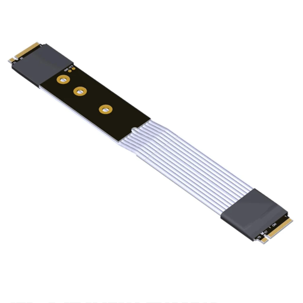 

K44SS-TT/TR M.2 для NVMe x4 PCIe Gen4, кабель для полной скорости сигнала, шина PCI Express 4,0 М. 2, золотистые удлинительные перемычки