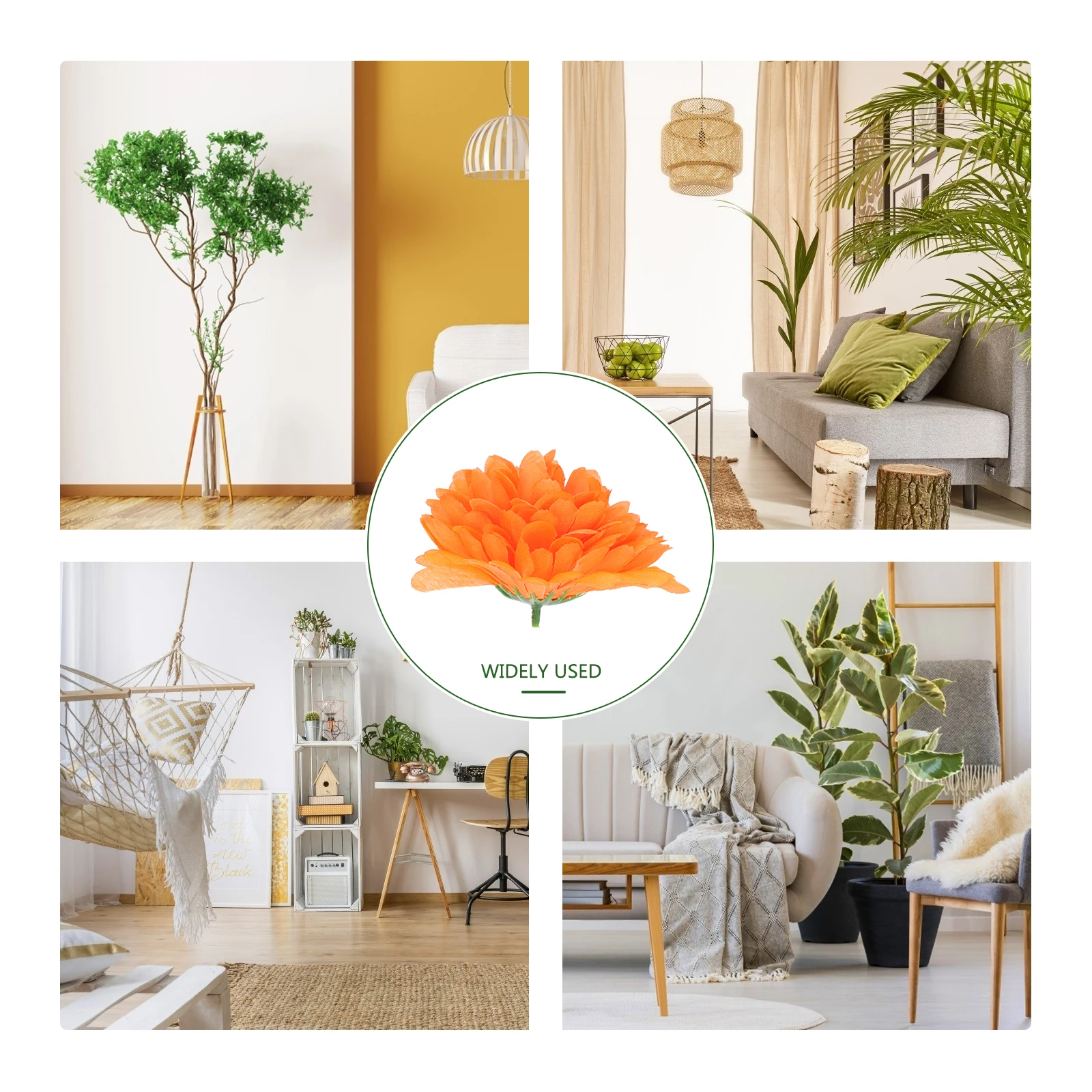 

20Pcs Realistic Fake Chrysanthemum DIY Flower Decor Multi-Function Photo Prop No Watering Needed Long Lasting Beauty