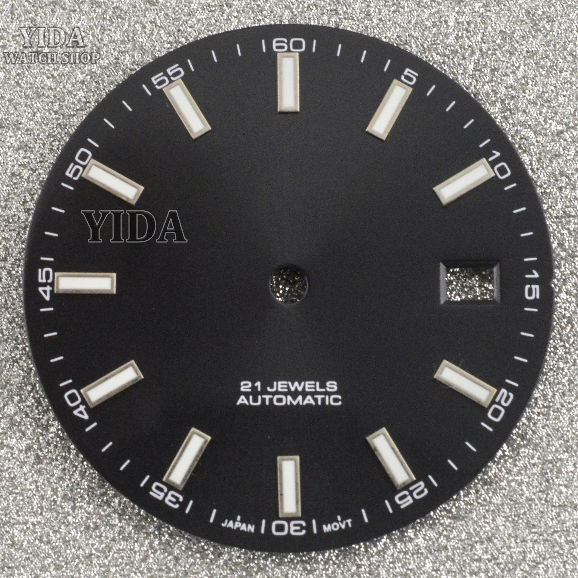 

31MM NH35 Dial Diamonds Green Luminous Dial Watch Accessory For Datejust NH35 NH36 Automatic Movement Modification Replacements