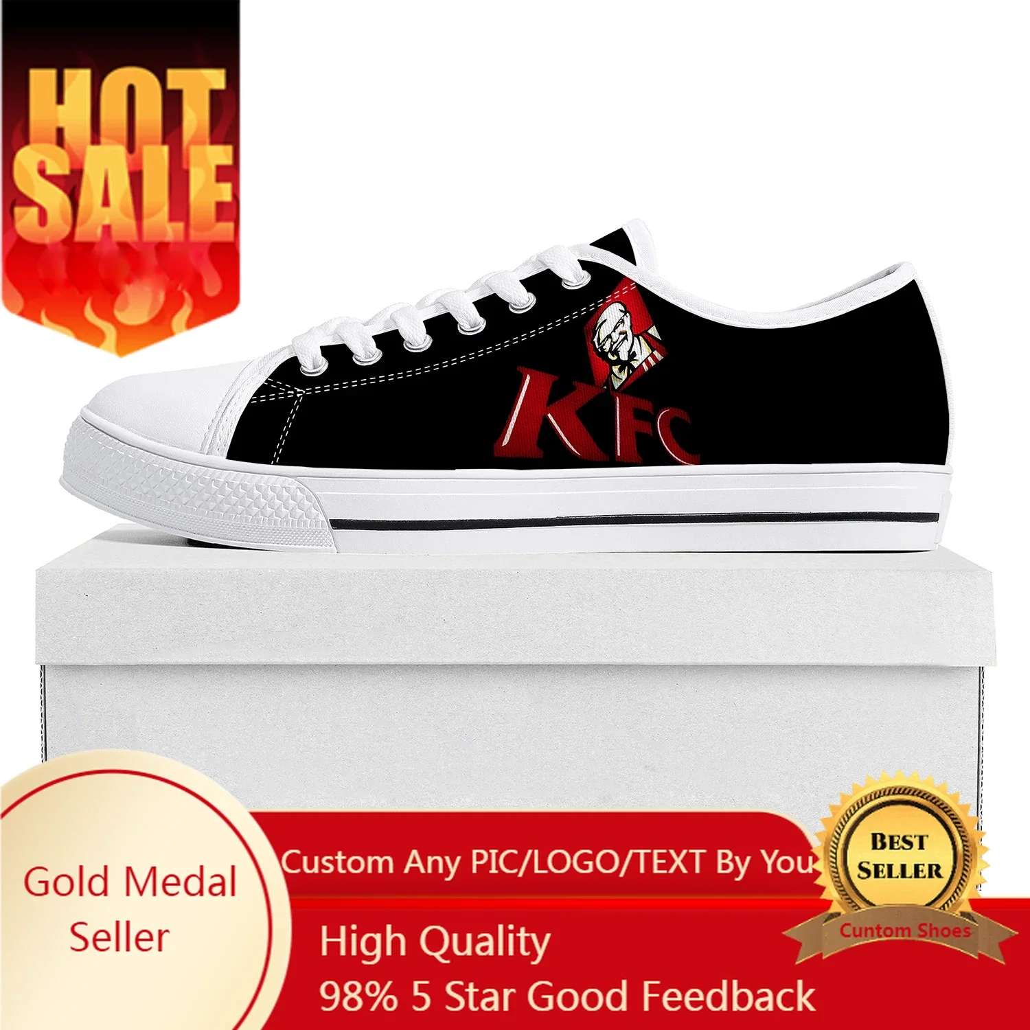 

Kentucky Fried Chicken Low Top High Quality Sneakers Mens Womens Teenager Tailor-made Shoe Canvas Sneaker Casual Couple Shoes