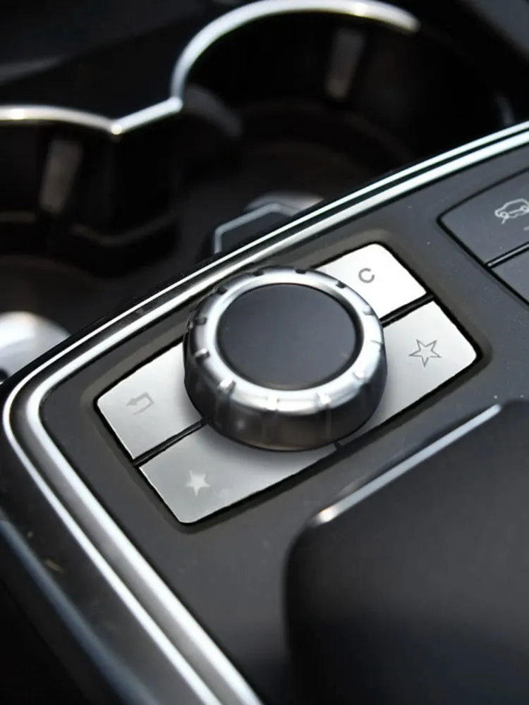 For Mercedes Benz ML GL W166 ML320 ML350 ML400 2012-2015 X166 GL350 GL500 2013-2016 4pcs ABS Car Central Multimedia Buttons Trim