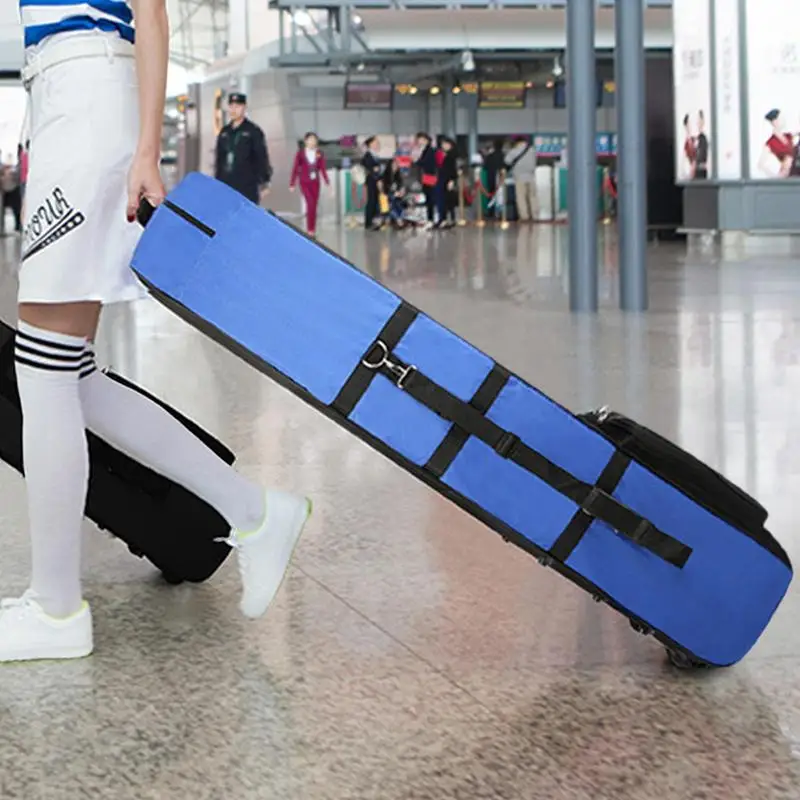 

Golf Travel Plane Bags With Wheel Foldable Airplane Travel Nylon Golf Club Travel Cover For Airlines Golf Aviation Bag dropship