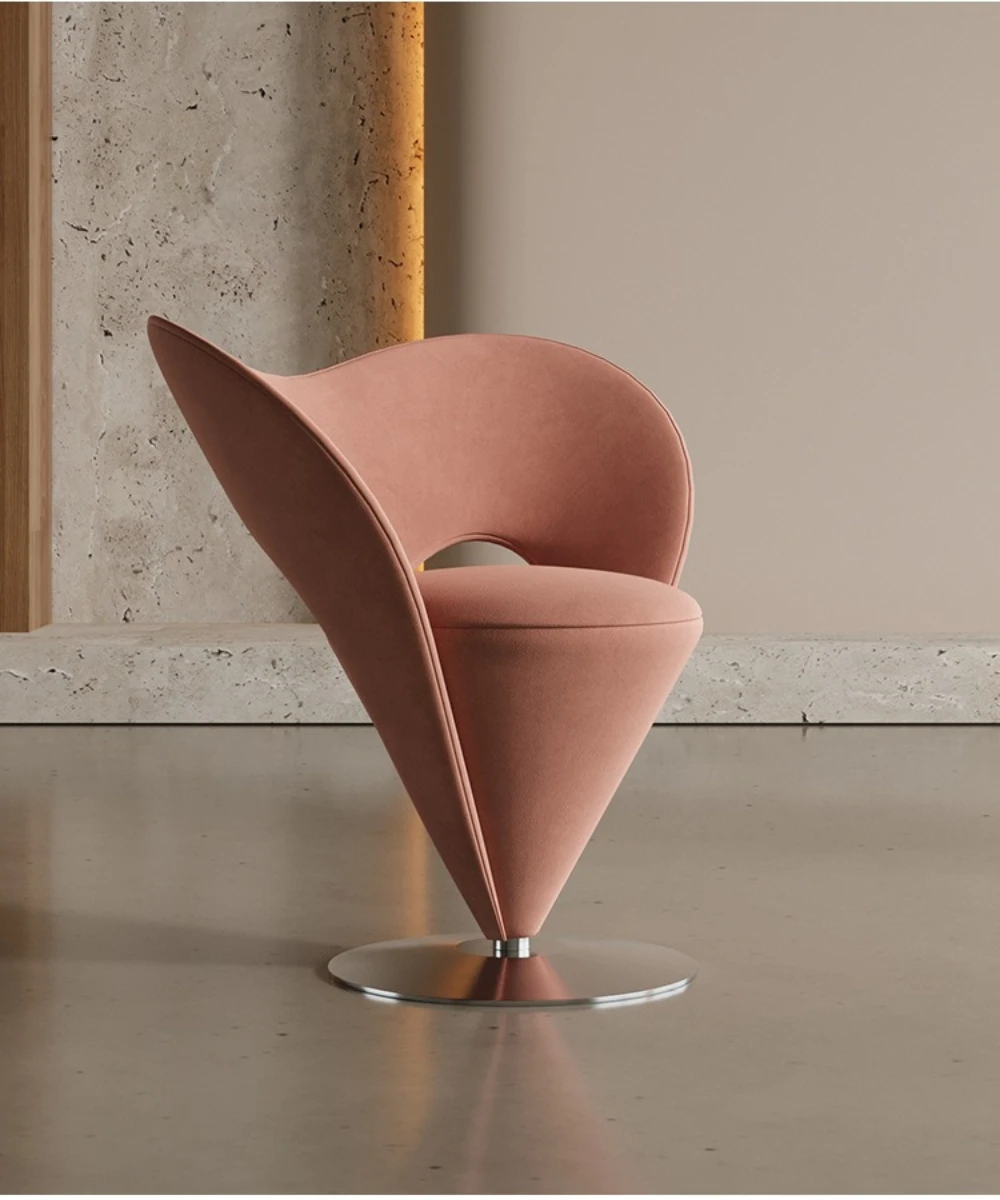 Single sofa chair, makeup chair, minimalist, leisure chair, conical, premium makeup stool