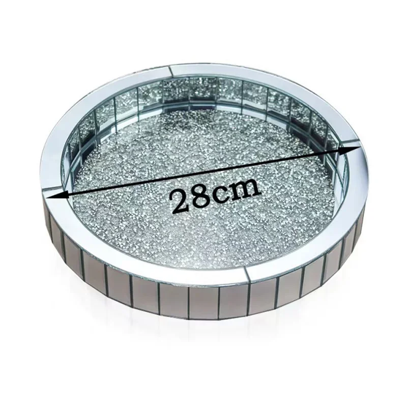 Organizador de Maquillaje Giratorio 360° de Cristal, Gran Capacidad, Estante de Almacenamiento para Cuidado de la Piel, Bandeja Exhibidora de Perfumes para Tocador