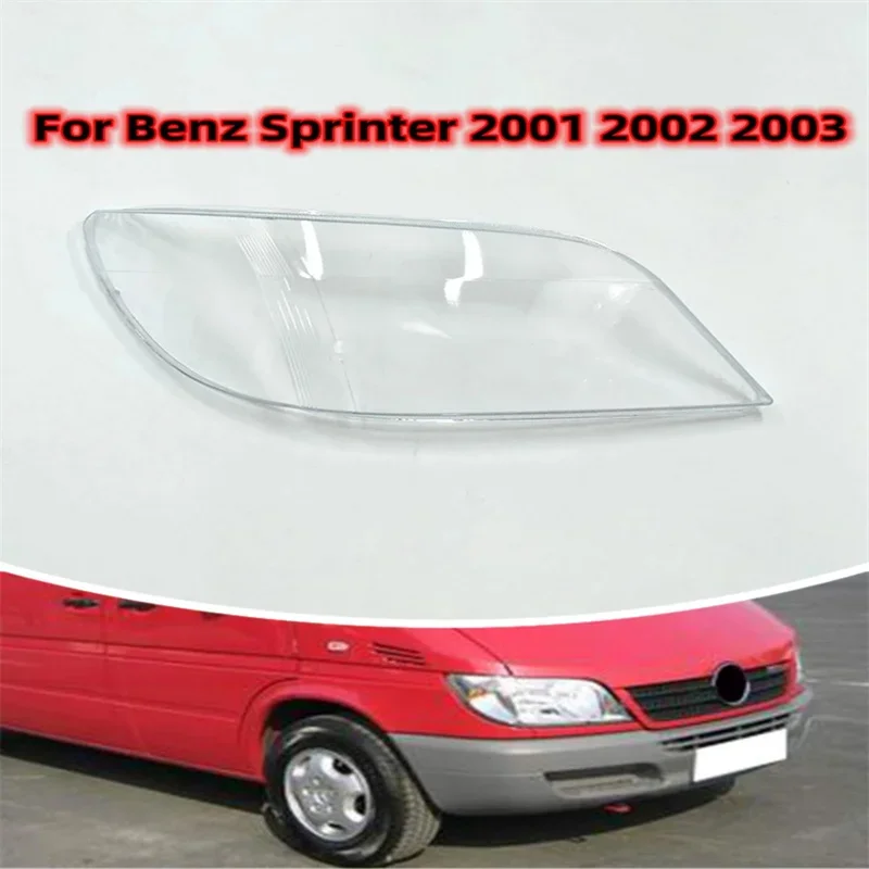 

HTTCY For Benz Sprinter 2001 2002 2003 front Car Headlight Cover Lens Shell Lampcover Lampshade Headlamp Light mask