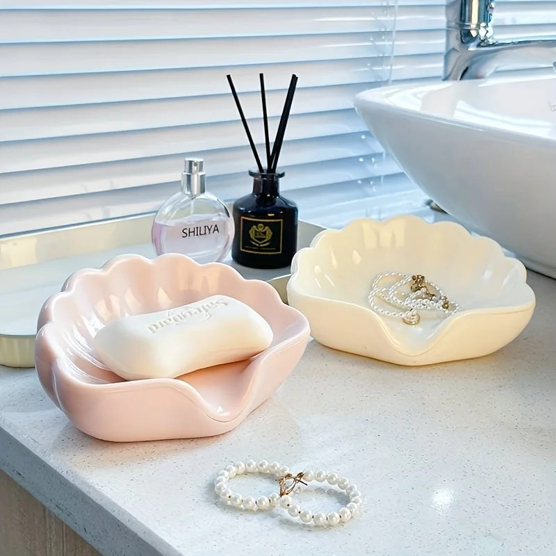 Seifenablage für Badezimmer, Luxuriöse Seifenhalterung mit Abfluss, Badezimmer-Accessoires – Detail 1