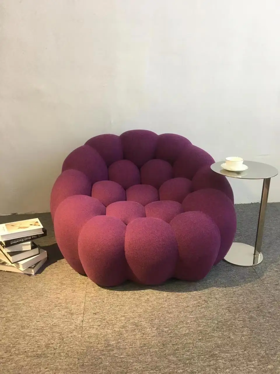 Sofa Gelembung Klasik Ruang Tamu Italia Desainer Kain Berkualitas Tinggi