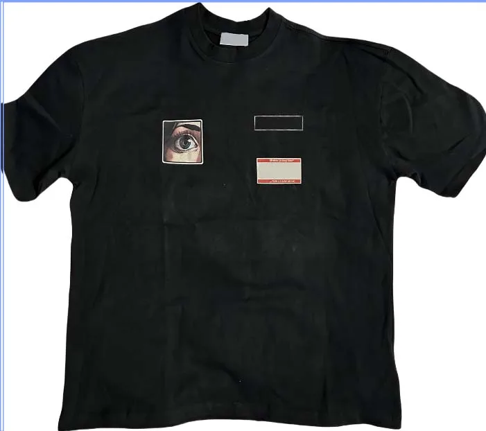 20ss Design "C/O" Pijlen X De Maan Gedrukt Vrouwen Mannen T-shirts tees Hiphop Oversized Mannen Casual Katoenen T-shirt - afbeelding 1