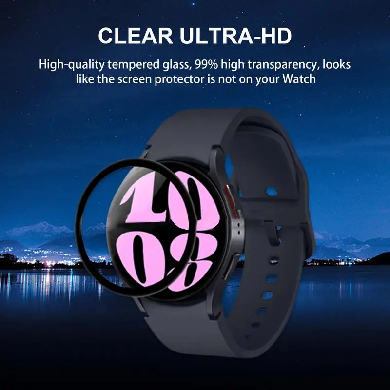 ソフトスクリーン保護カバー,指紋防止カバー,HDスマートクロック保護,傷防止