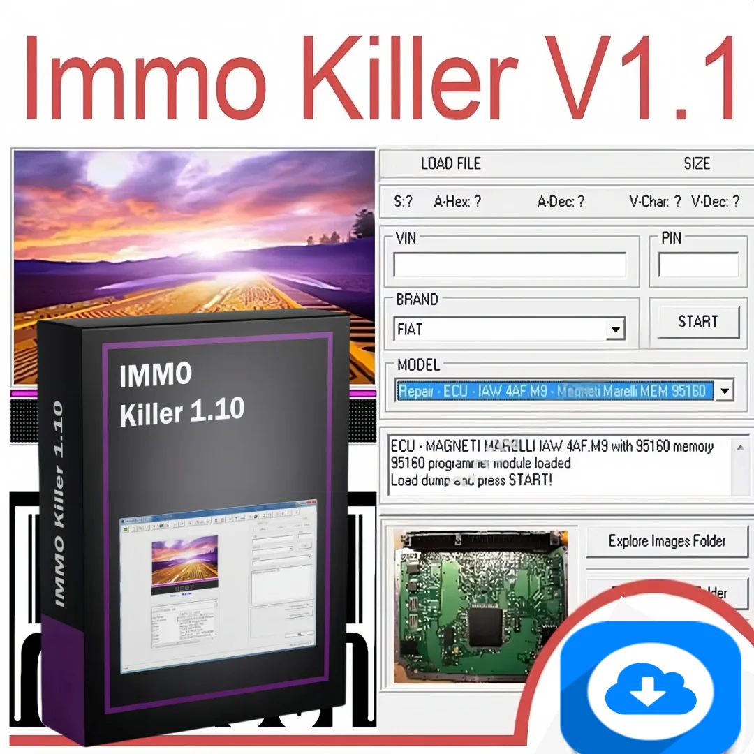 

ImmoKiller V1.10 IMMO off Software Version Car Tools ECU Programmer Tool for Car Repair Immobilizer Passing Tool