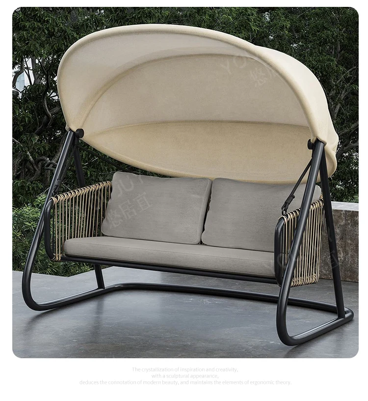 

Outdoor swing courtyard outdoor adult hanging chair balcony swing chair roof terrace garden Internet celebrity swing
