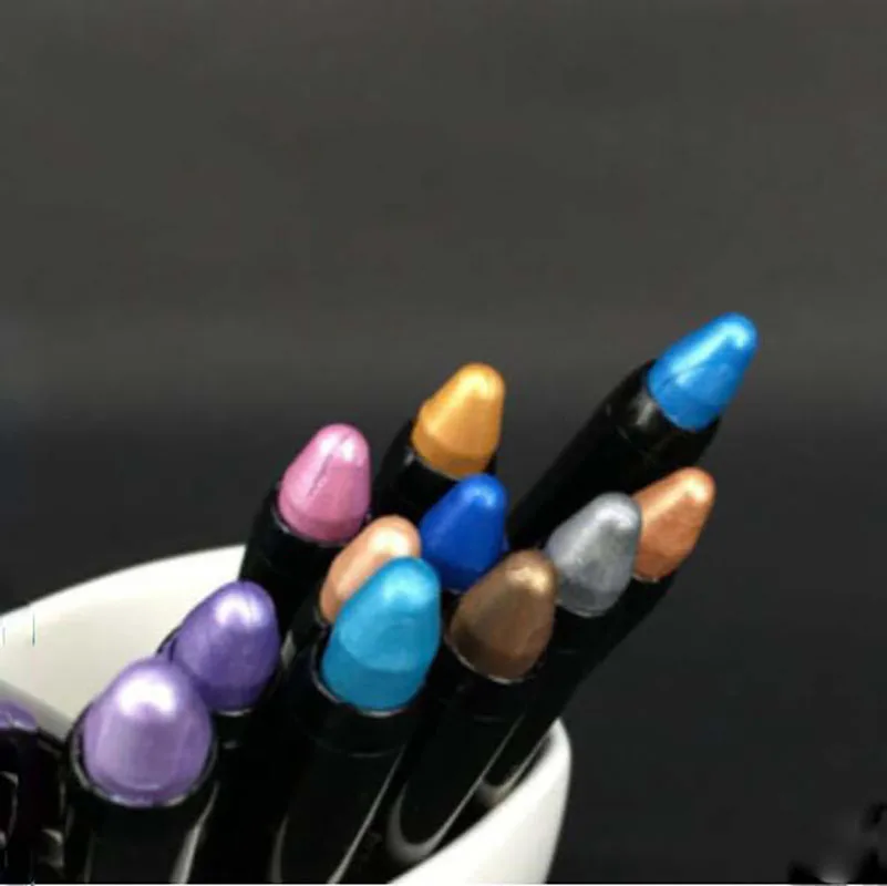 16 Kleuren Waterdichte Parelmoer Oogschaduw Potlood Stok Blijvende Glitter Shimmer Oogschaduw Pen Eyeliner Stok Ogen Make-Up Tools