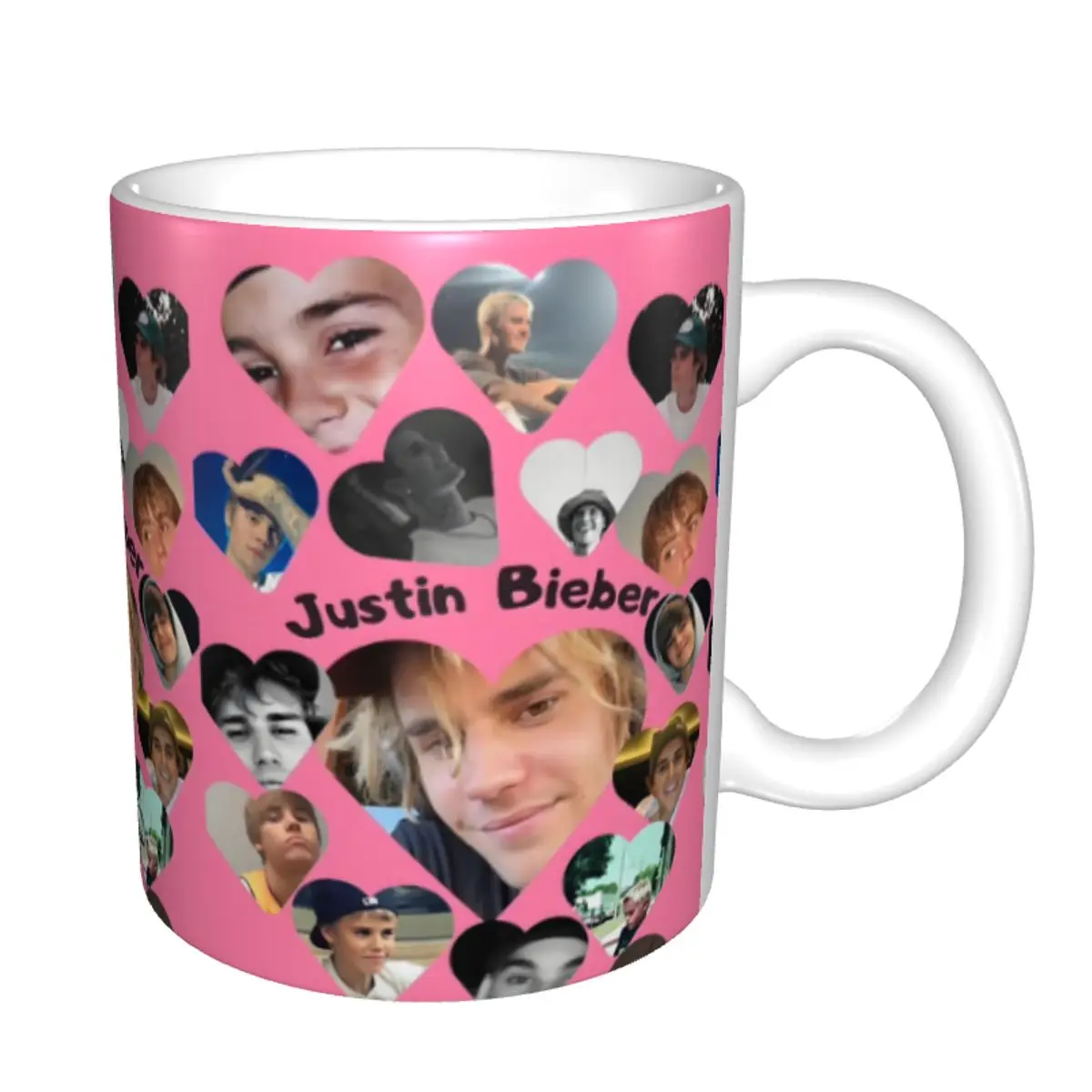 شخصية شعبية المغني جاستن بيبر JBiebs القهوة القدح DIY كوب السيراميك هدية الإبداعية