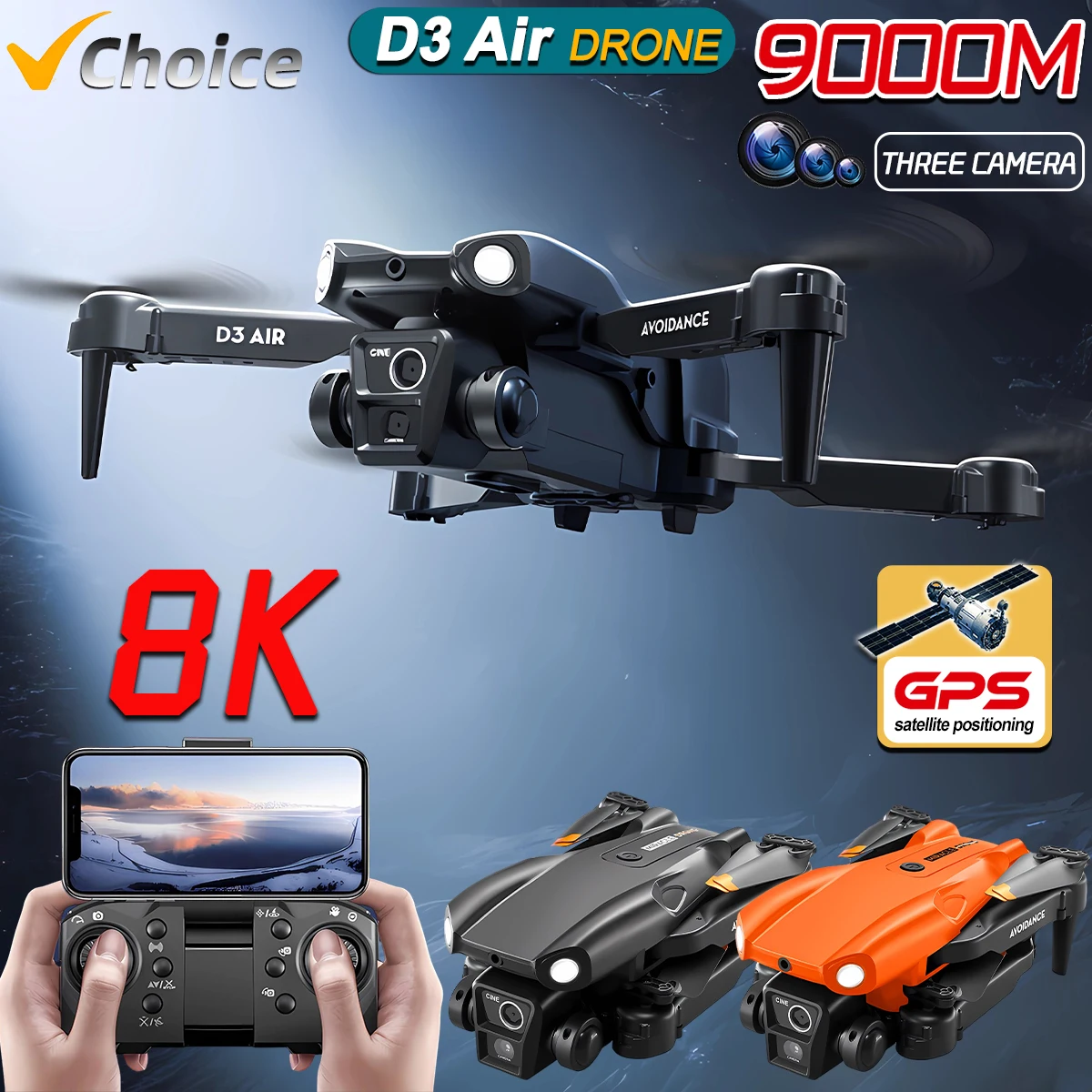 New D3 Air Drone 4K… - image