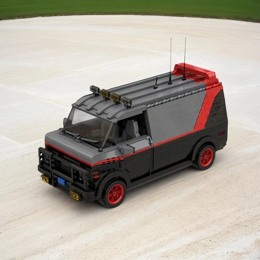 

1519 шт. MOC ATeaming GMCVan ретро функциональная классическая модель DIY строительные блоки игрушки на день рождения подарок