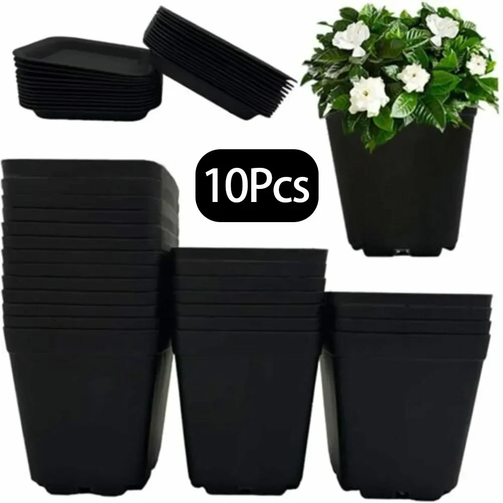 

10pc Flower Pot Square Planters Candy Color Mini Flowerpot For Succulents Home Office Decor Planting Supplies Nursery Flower Pot