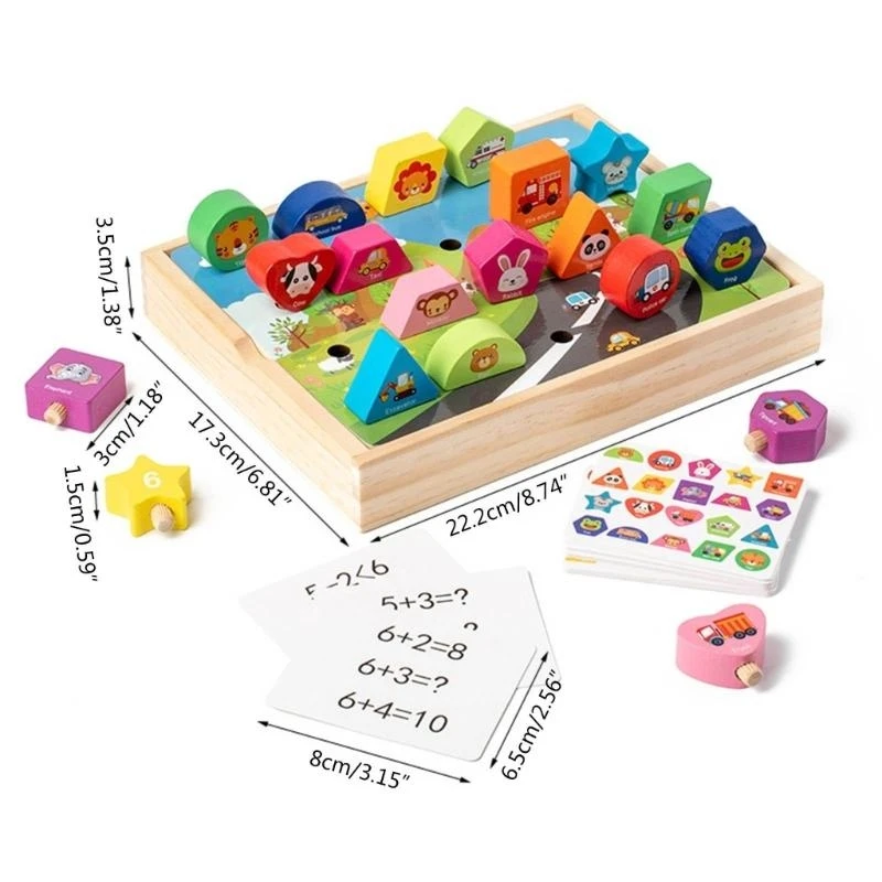 Math Matching Toy Number Matching & Recognition Learning Toy for Toddlers 15UB
