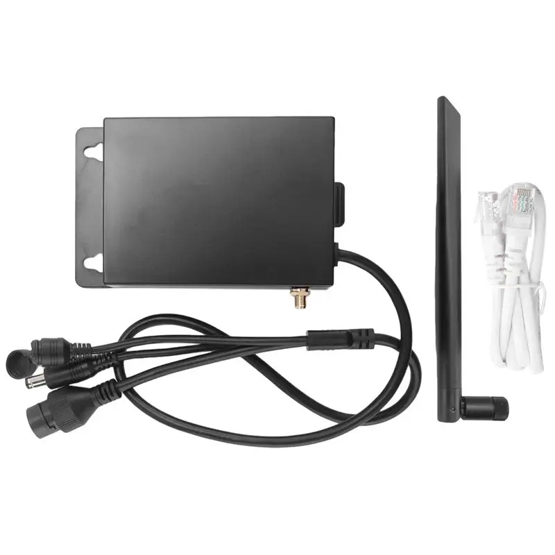 Router Wifi 4G LTE para Exteriores A01E, Plástico, con Ranura para Tarjeta SIM, Impermeable, CPE Inalámbrico, Puerto RJ45, Alimentación para Cámara IP